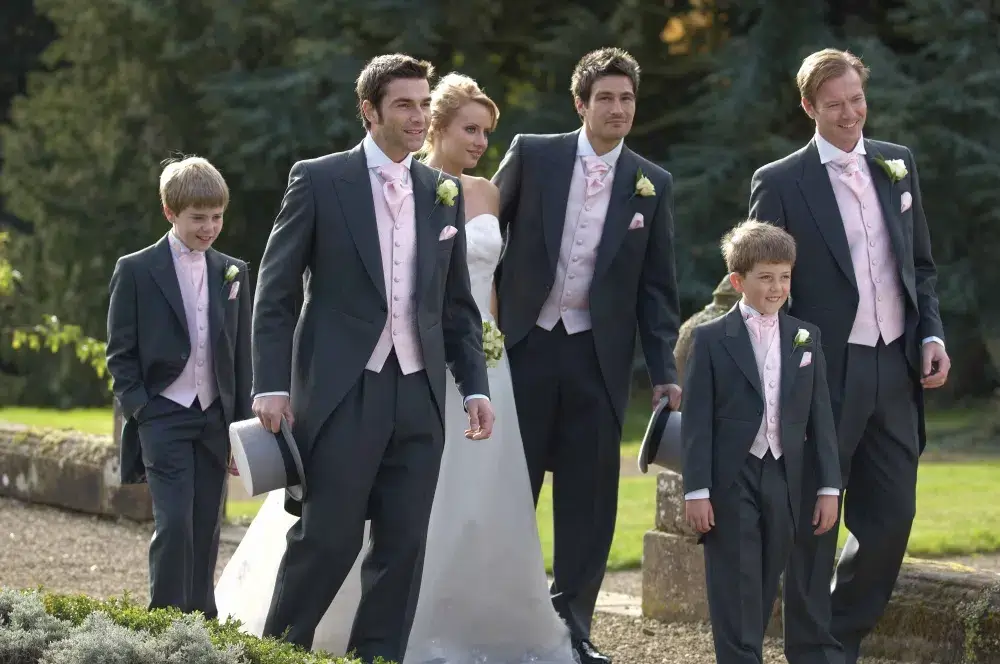 Image showing people in a wedding waring suits